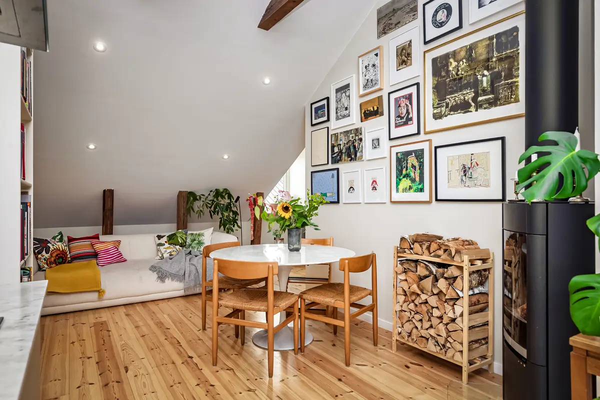 A Bright Duplex Apartment with Exposed Beams and a Roof Terrace 2 duplex-family-apartment-stockholm-nordroom22