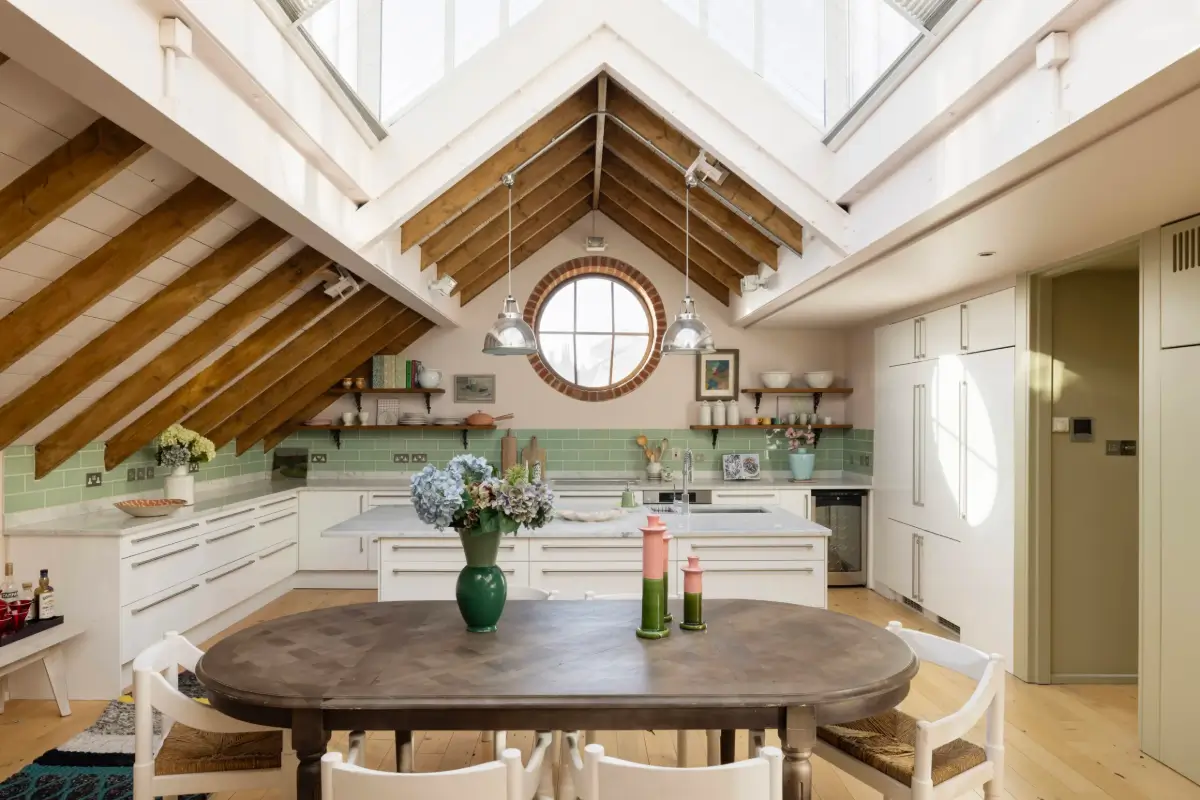 Soft Color Tones in a London Duplex Apartment with an Industrial Soul 1 exposed-beams-duplex-apartment-london-nordroom