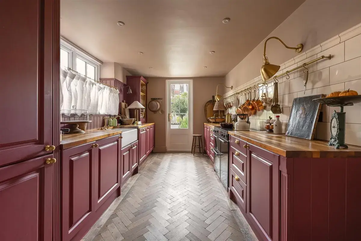 A Pink Kitchen in a Beautifully Restored Victorian House 18 restored-victorian-terrace-house-london3
