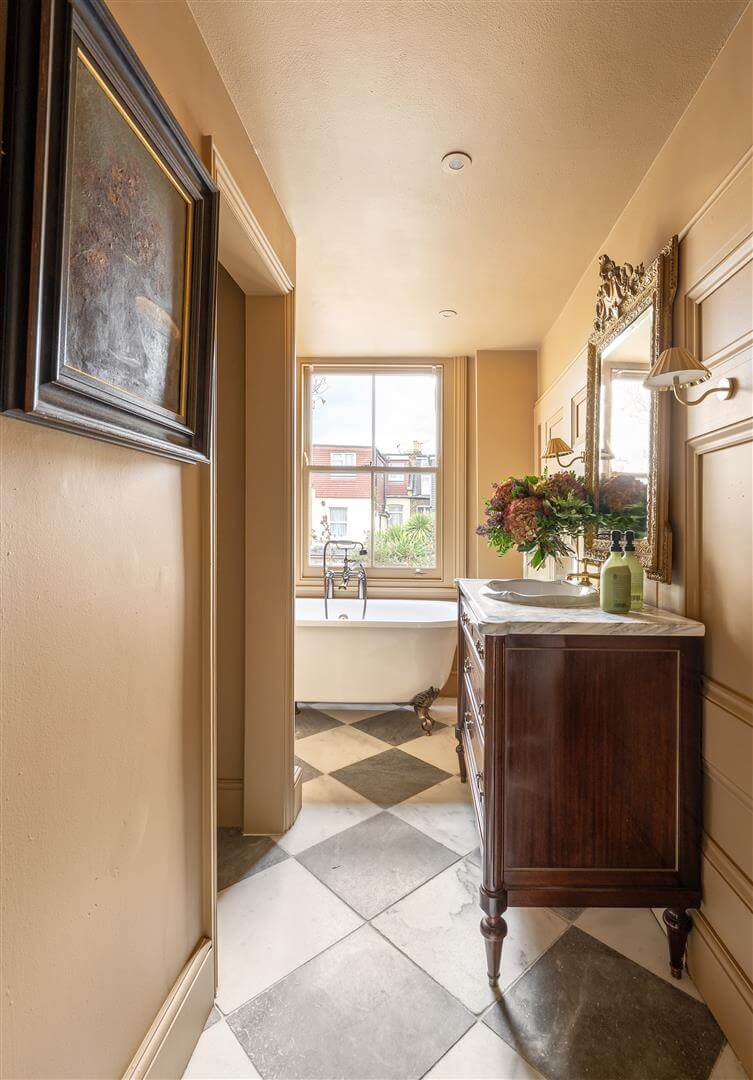 A Pink Kitchen in a Beautifully Restored Victorian House 33 restored-victorian-terrace-house-london40