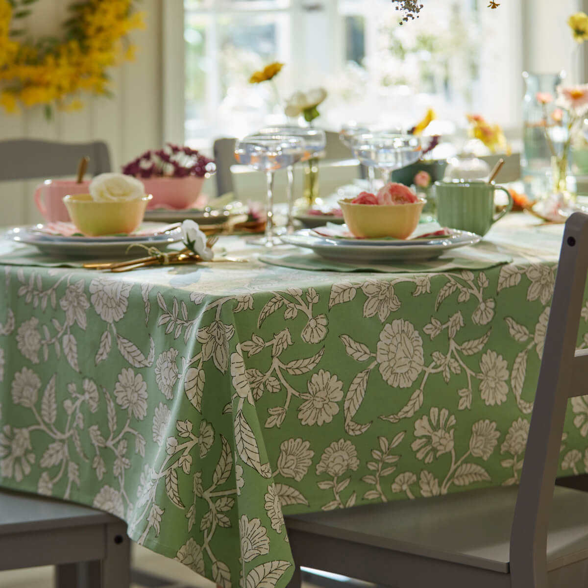 IKEA SMÖRFISK and TJÄRLEK for A Colorful Spring & Easter Home 3 IKEA-SMORFISK-table-cloth-nordroom