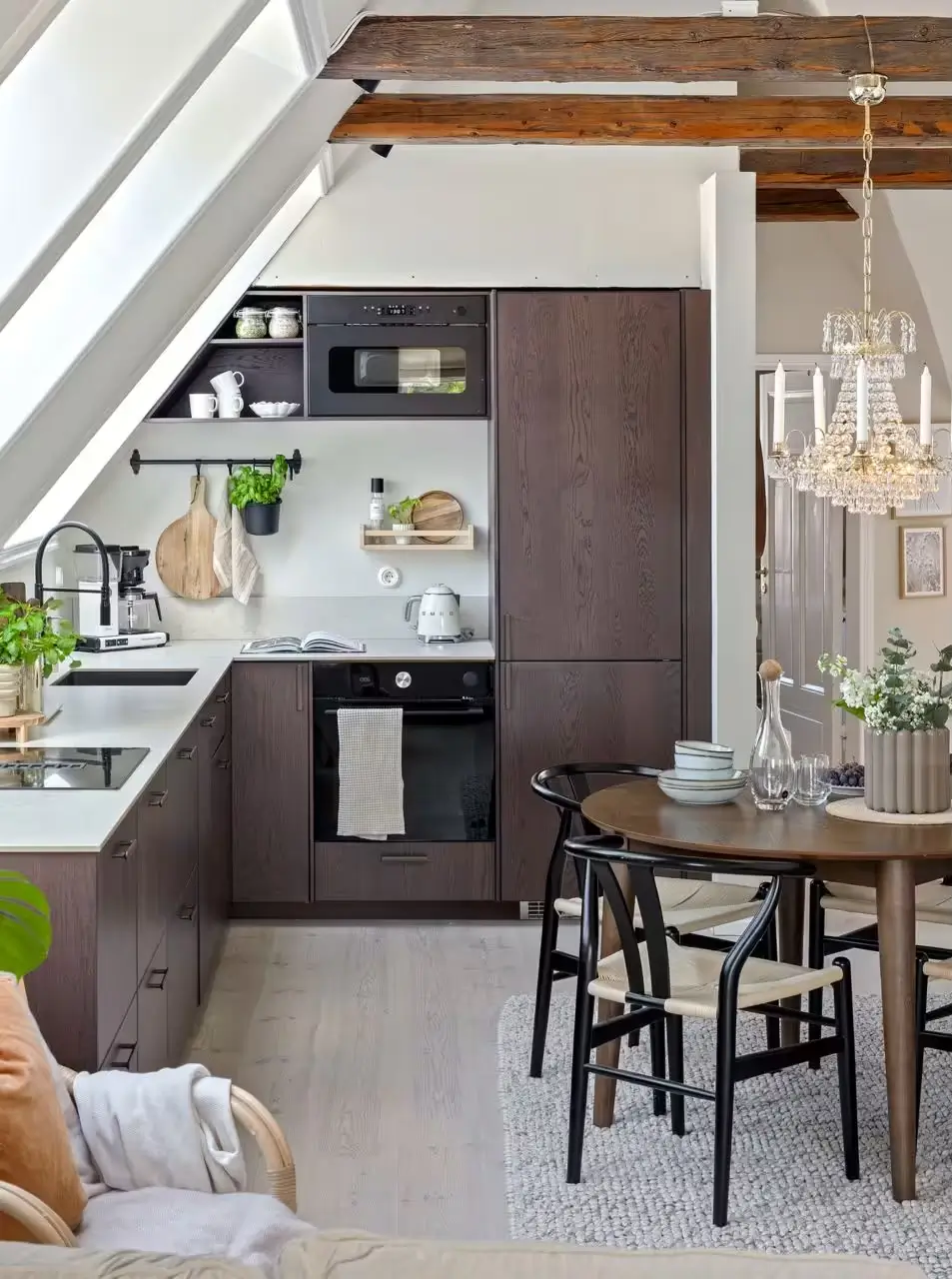 A Light-Filled Attic Apartment with Exposed Beams 2 light-attic-apartment-sweden-nordroom