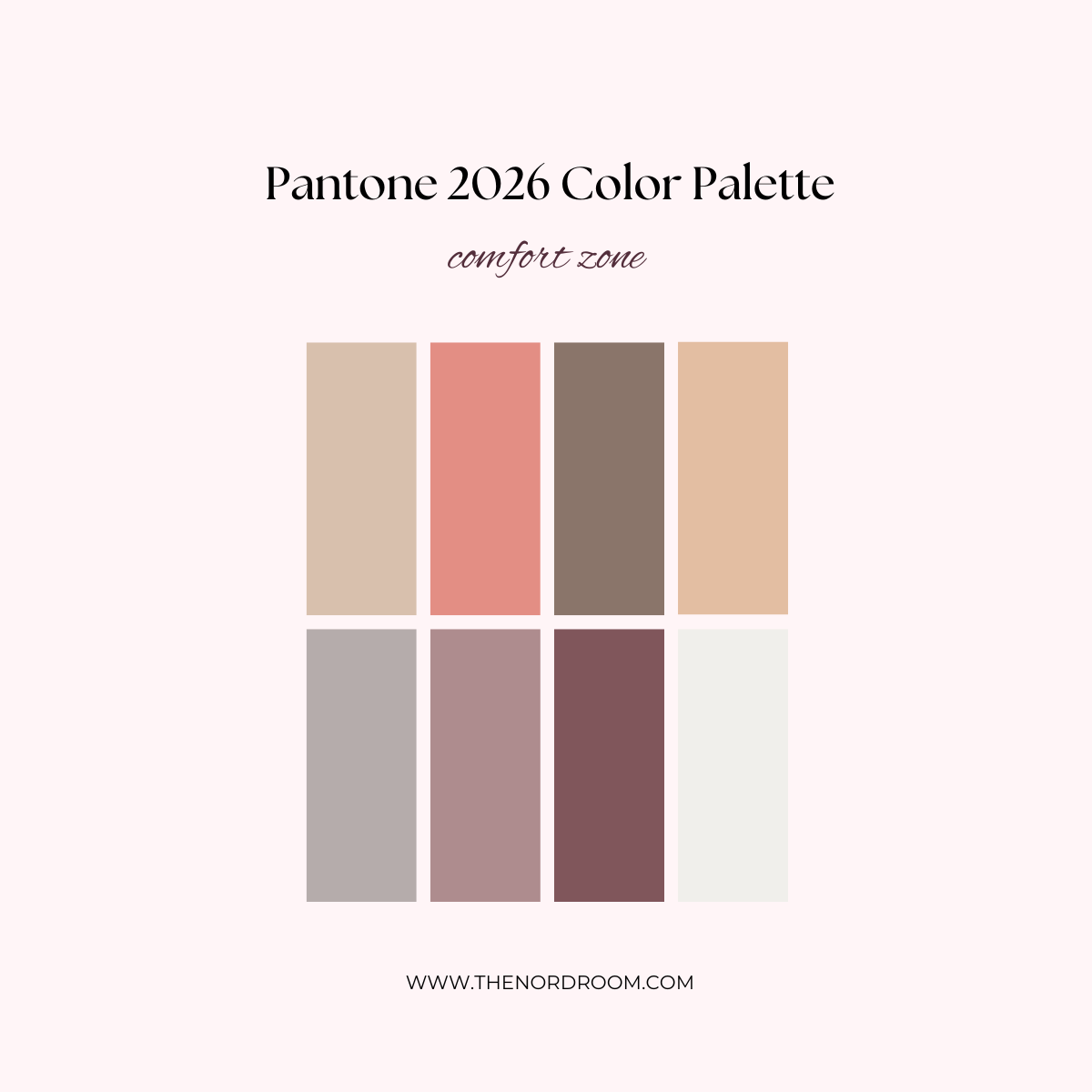 Why Pantone’s “Cloud Dancer” Feels Underwhelming as the 2026 Color of the Year 12 pantone-color-palette-2026-comfort-zone-nordroom