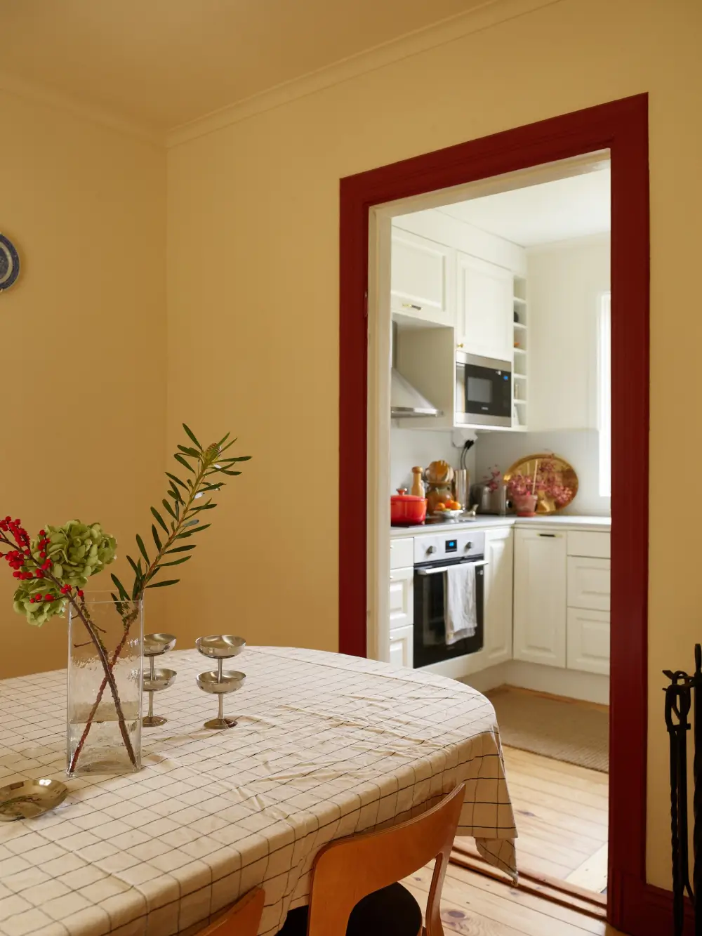 Warm Yellow Walls in a Charming 1920s House in Stockholm 14 beige-yellow-interiors-small-villa-sweden-nordroom