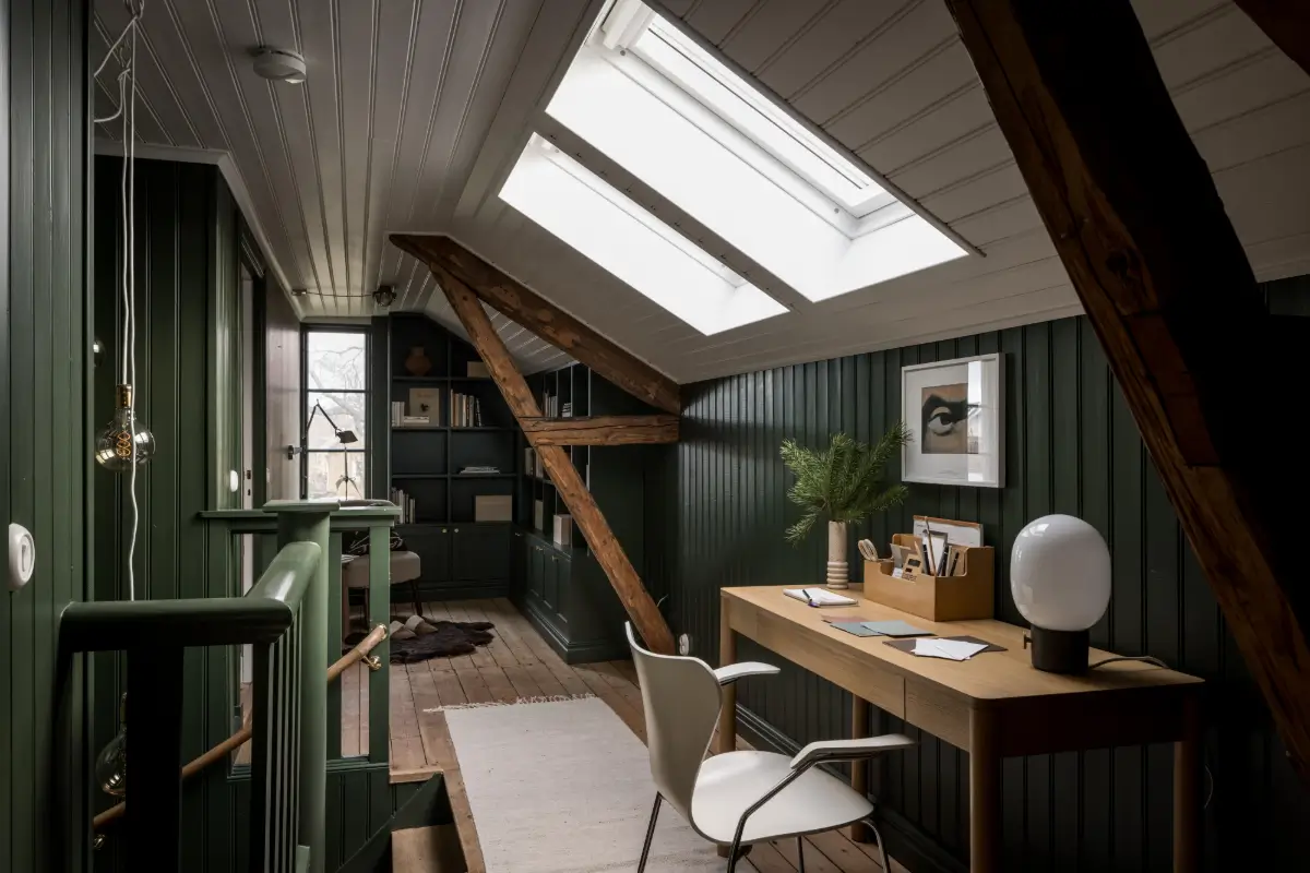 William Morris Wallpapers and Period Features in a Swedish Family Home 28 charm-character-1910-villa-sweden-nordroom