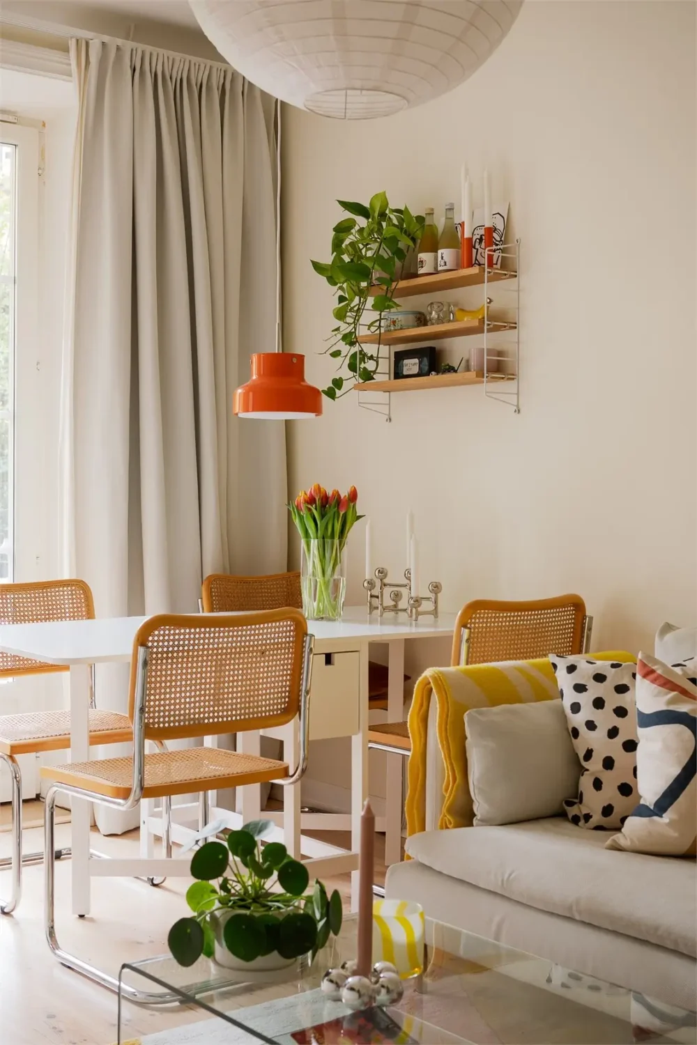 The 2026 Home Decor and Color Trends, According to Pinterest 30 orange-pendant-light-pinterest-2026-trends-nordroom