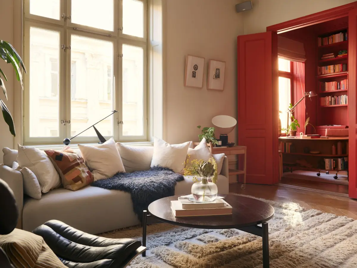 Red and Brown Tones in a Renovated Turn-of-the-Century Apartment 2 red-brown-tones-renovated-turn-of-the-century-stockholm-apartment-nordroom