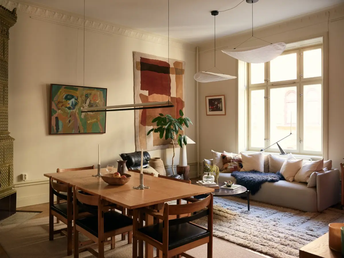 Red and Brown Tones in a Renovated Turn-of-the-Century Apartment 1 red-brown-tones-renovated-turn-of-the-century-stockholm-apartment-nordroom