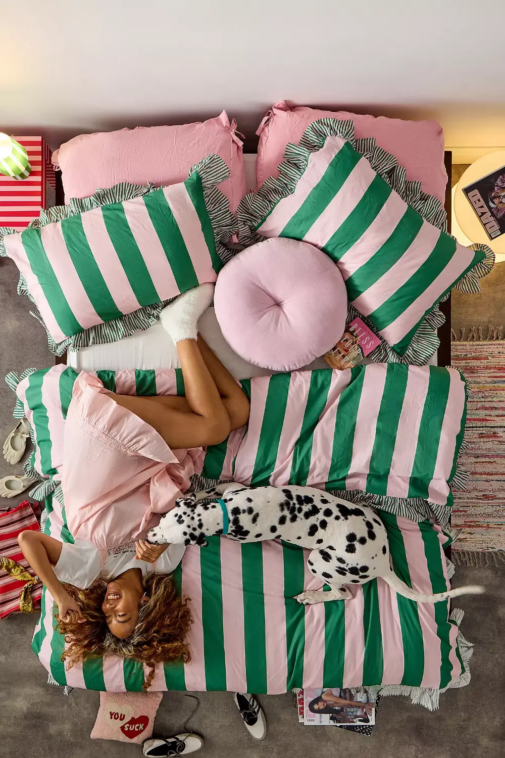The 2026 Home Decor and Color Trends, According to Pinterest 13 striped bedding urban outfitters 1 The 2026 Home Decor and Color Trends, According to Pinterest