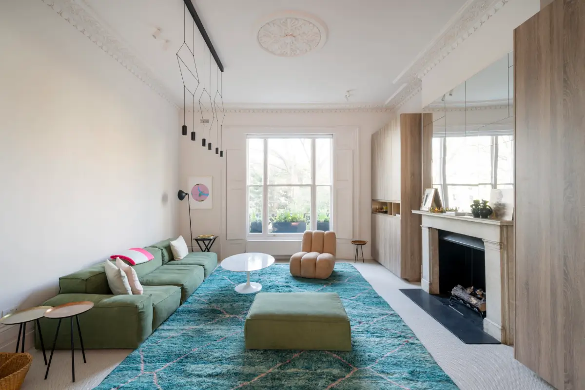 Grand Spaces with Colorful Details in a Holland Park Apartment 1 color-design-extended-notting-hill-apartment