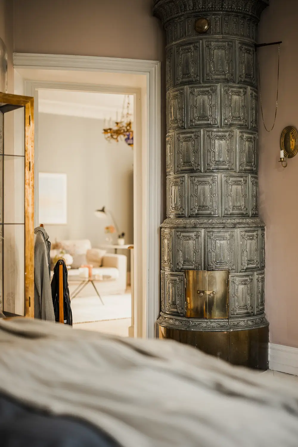 Large Windows, Period Character, and a Charming Kitchen in a Swedish Apartment 39 period-features-thoughtful-updates-scandinavian-apartment-nordroom
