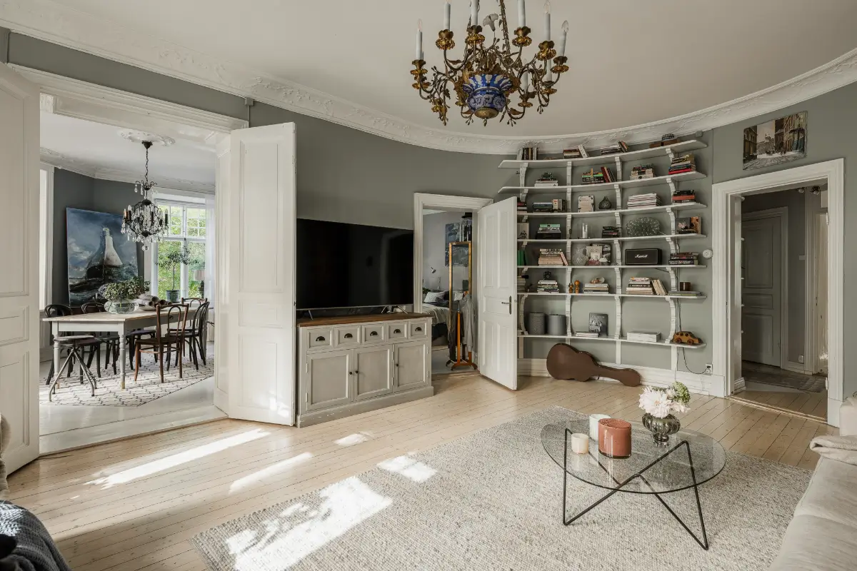 Large Windows, Period Character, and a Charming Kitchen in a Swedish Apartment 9 period-features-thoughtful-updates-scandinavian-apartment-nordroom