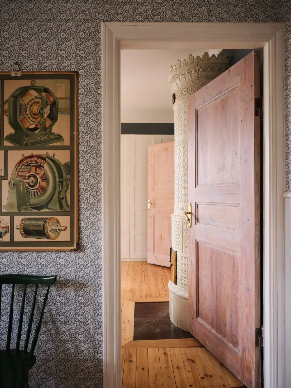 A Pink Living Room in a Top Floor Art Nouveau Apartment 15 pink-living-room-early-20th-century-apartment-nordroom