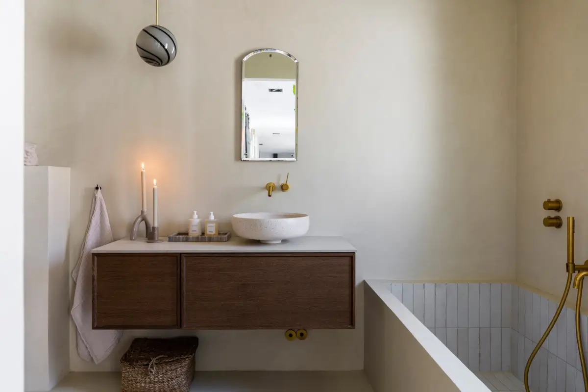 Concrete Floors and a Pitched Ceiling in a South Sweden Country House 25 concrete-floors-natural-materials-south-sweden-home