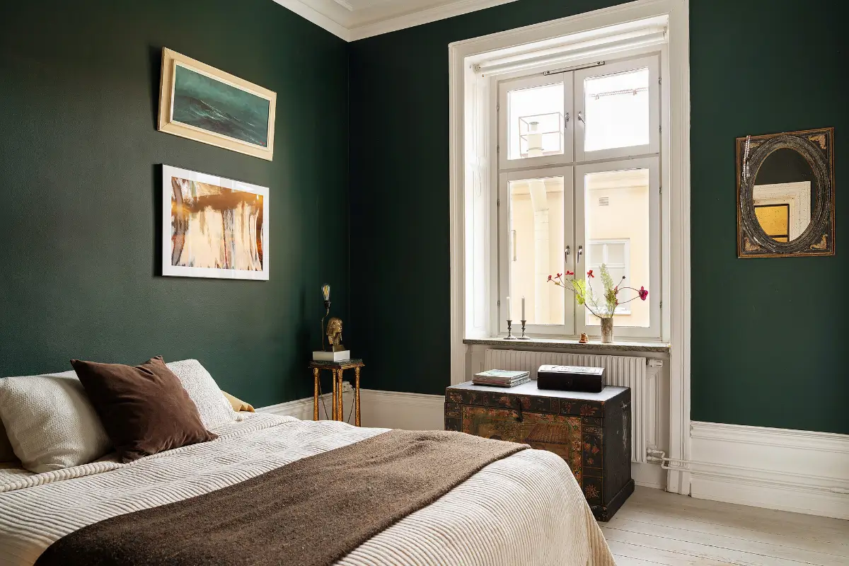Dark Tones and Industrial Elements in a Late 19th-Century Apartment 22 dark-wall-colors-stockholm-apartment