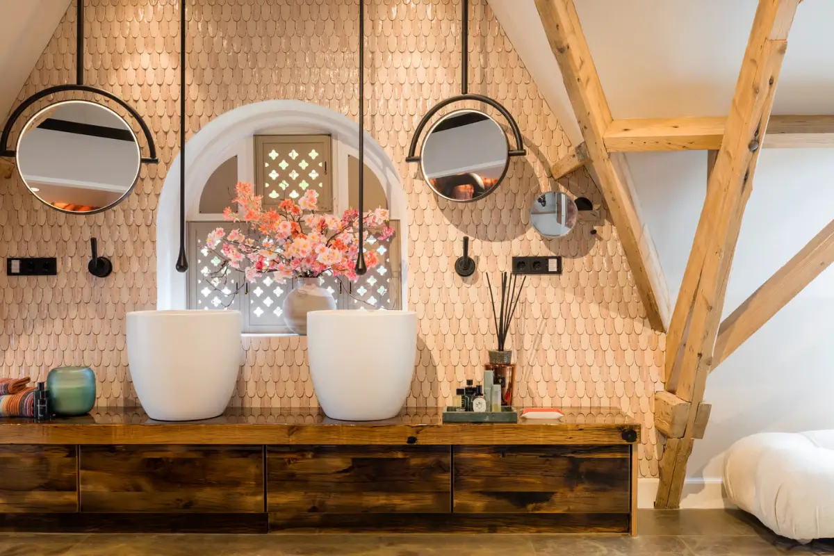 Luxurious Interiors and Natural Materials in A Historic City Villa 19 natural-materials-world-influences-luxurious-home-netherlands