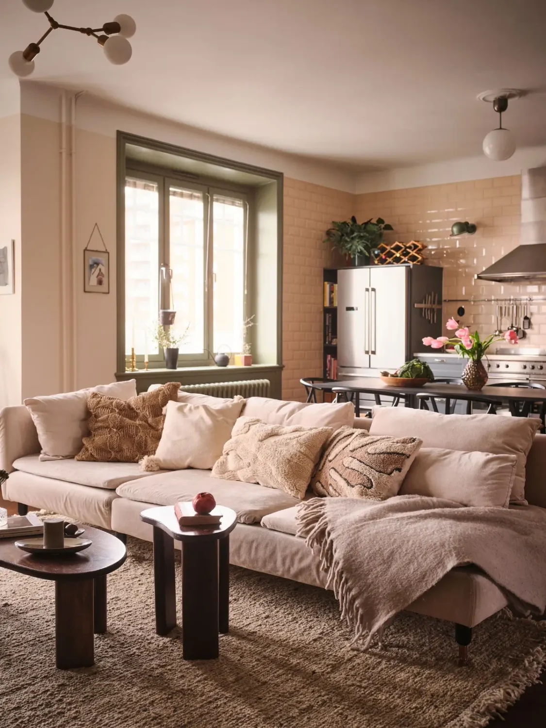 A Spacious Turn-of-the-Century Apartment Painted in Pink, Beige, and Green Tones 9 pink-green-beige-tones-spacious-turn-of-the-century-apartment-stockholm-nordroom
