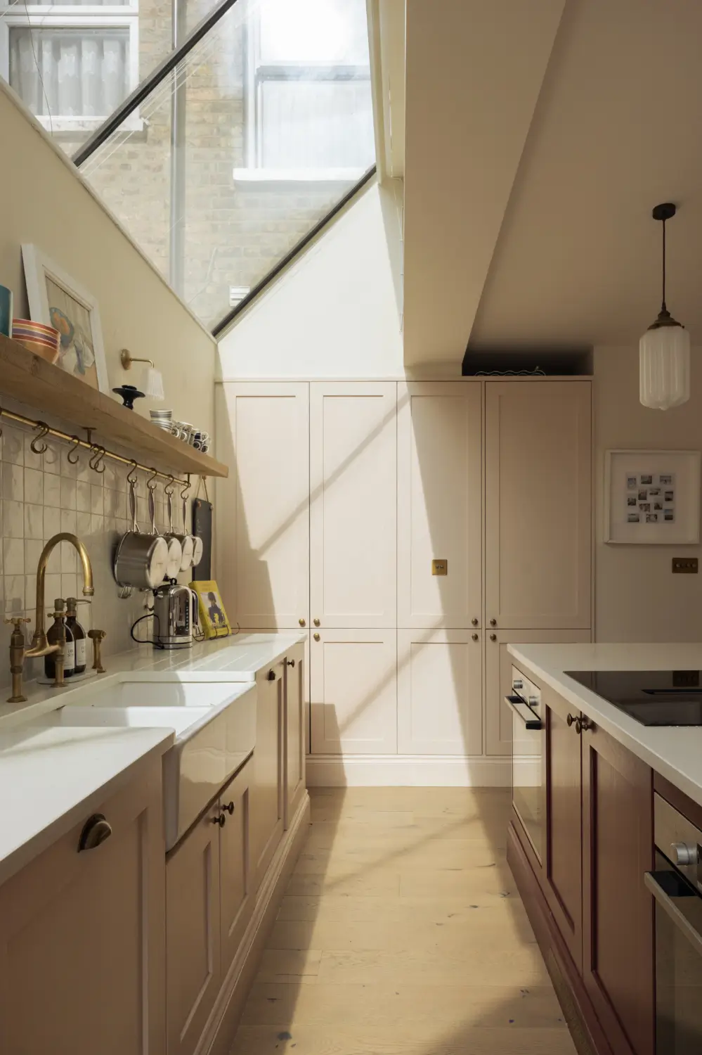 Blue Bespoke Joinery and a Light Pink Kitchen in a Reimagined Victorian Home 13 renovated-victorian-house-light-pink-kitchen-loft-extension-nordroom