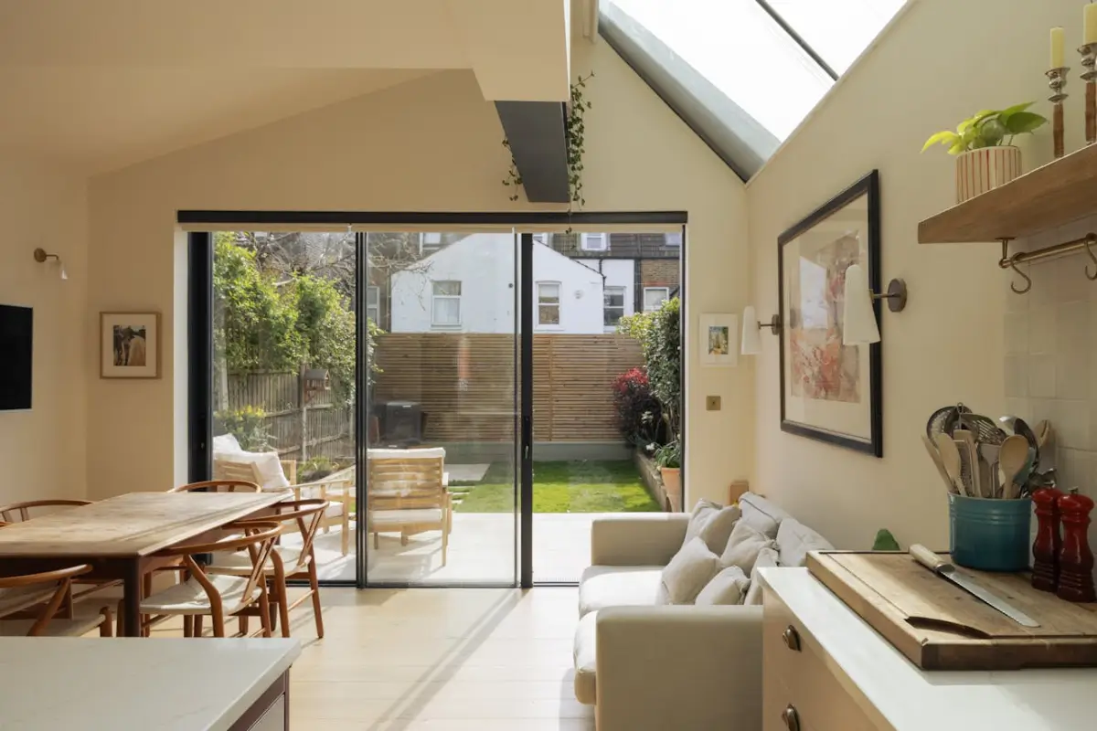 Blue Bespoke Joinery and a Light Pink Kitchen in a Reimagined Victorian Home 17 renovated-victorian-house-light-pink-kitchen-loft-extension-nordroom