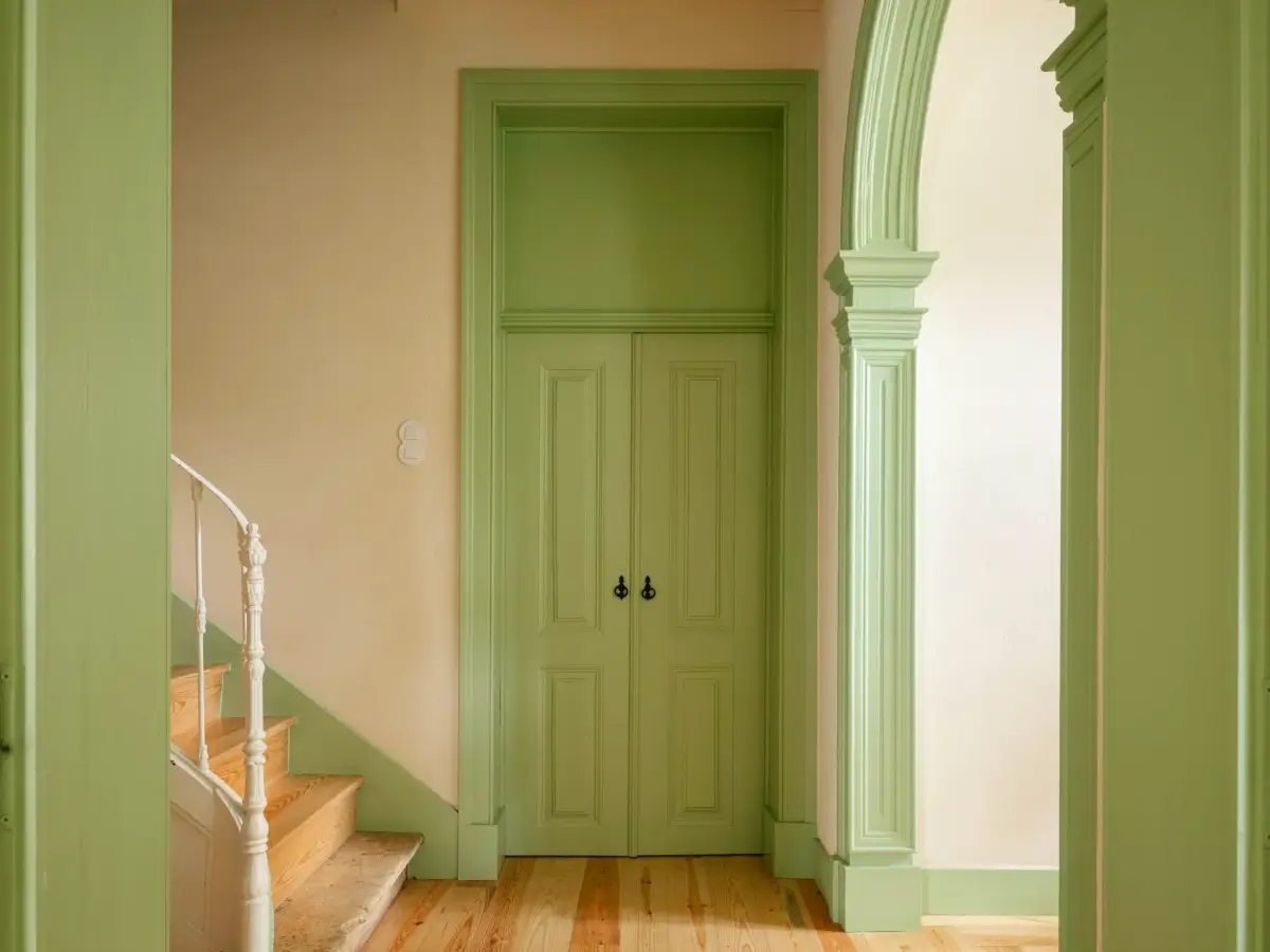 A Restored 19th-Century House in Portugal with Apple Green Color Accents 2 restored-19th-century-house-portugal-nordroom