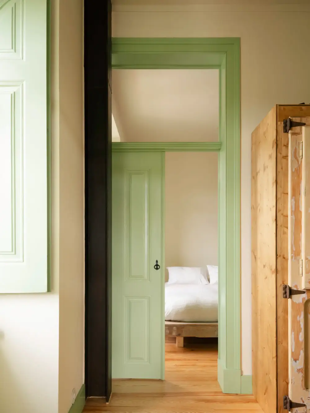 A Restored 19th-Century House in Portugal with Apple Green Color Accents 14 restored-19th-century-house-portugal-nordroom