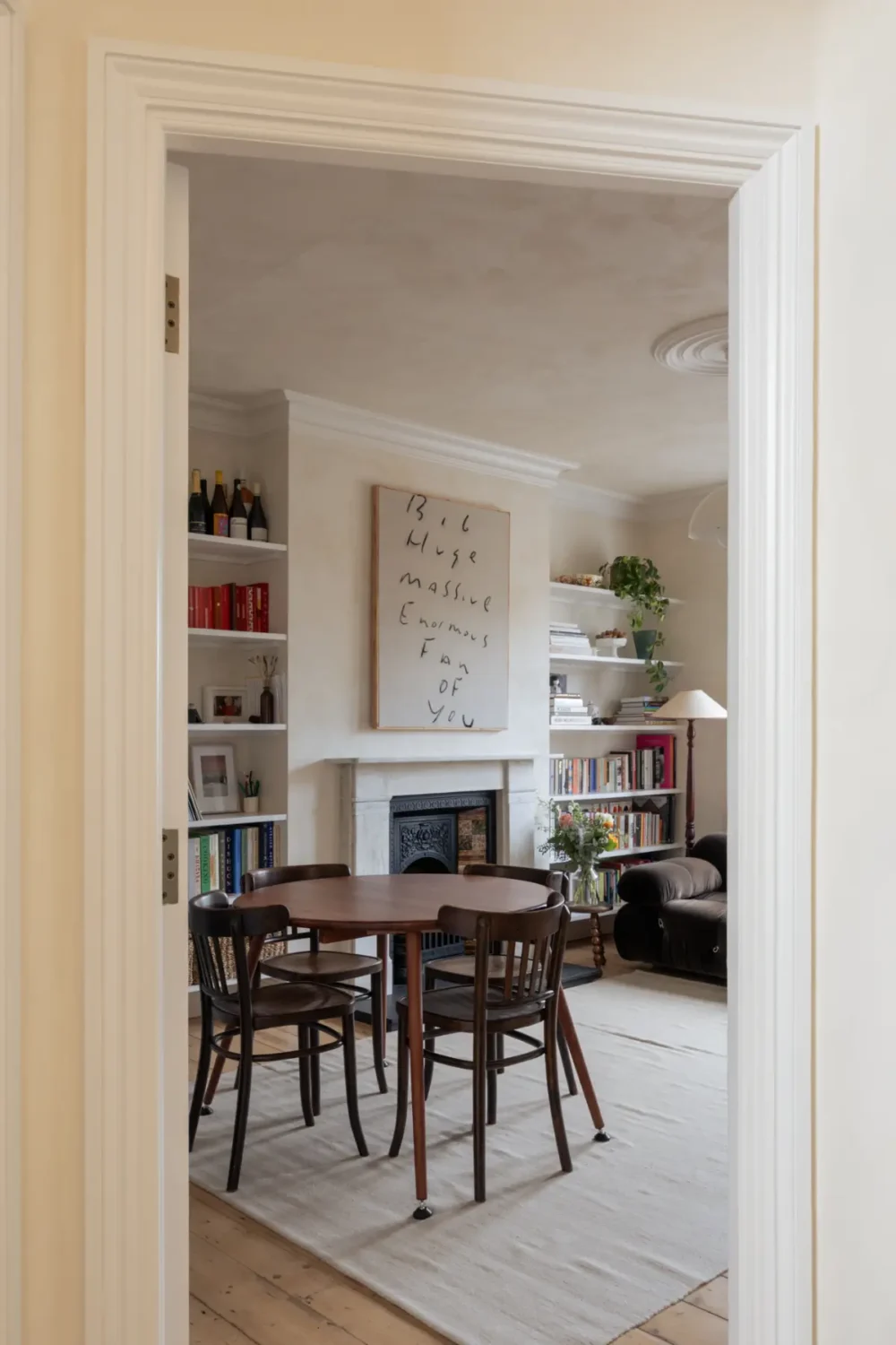 A Two-Bedroom Victorian Apartment with a Yellow Kitchen and a Roof Terrace 9 two-bedroom-victorian-apartment-yellow-kitchen-roof-terrace-nordroom