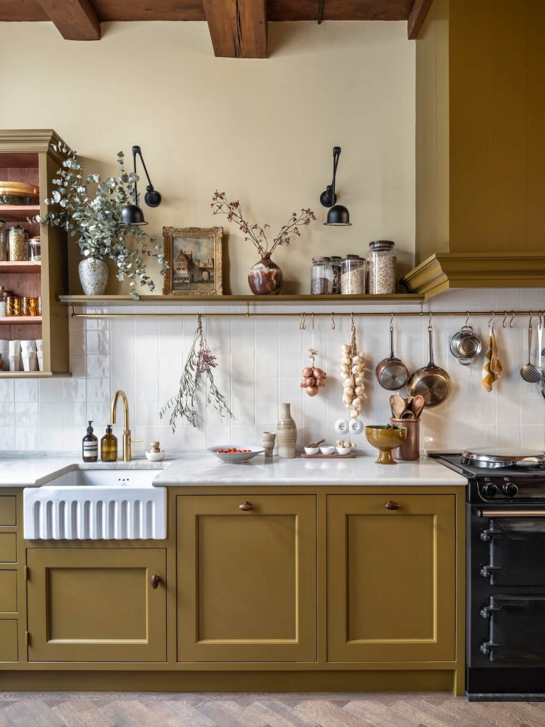 The 2027 Color of the Year Prediction: A Shift Toward More Expressive Colors? 15 warm-yellow-greene-kitchen-cabinets-color-2027