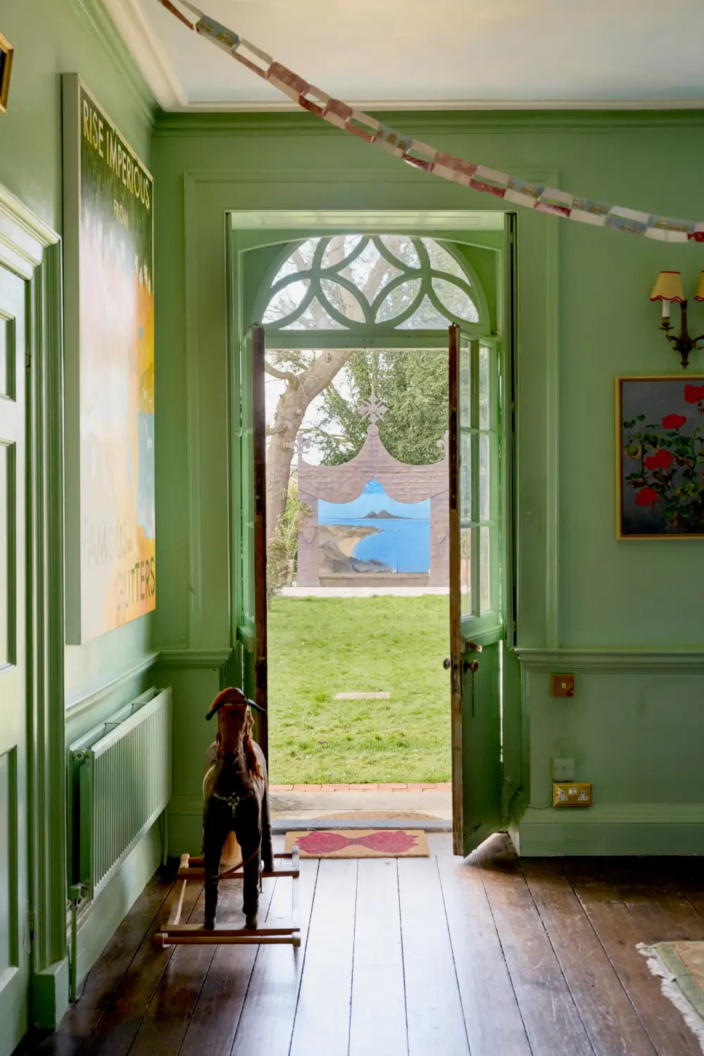 Playful and Colorful Interiors in a Grand Georgian House in the English Countryside 10 colorful-eclectic-art-filled-manor-house-england
