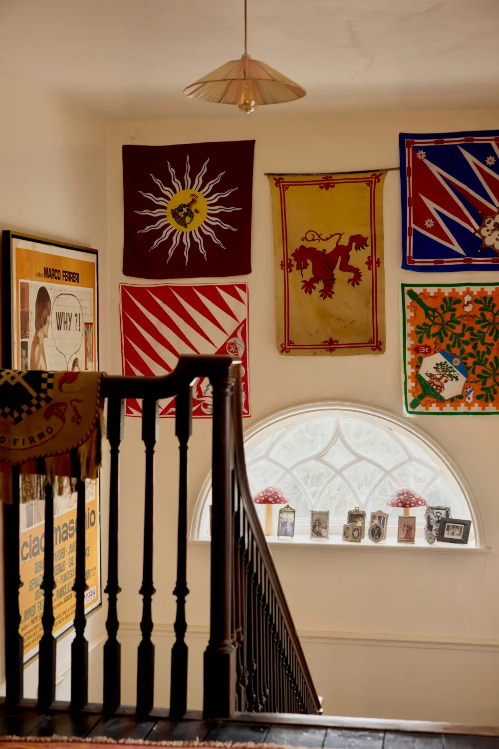Playful and Colorful Interiors in a Grand Georgian House in the English Countryside 31 colorful-eclectic-art-filled-manor-house-england