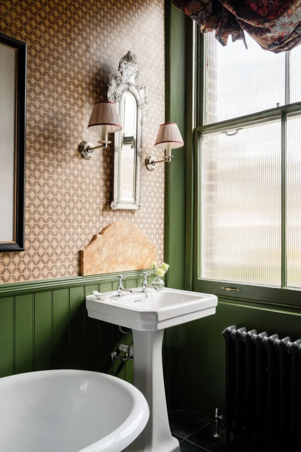 50 Bathroom Wallpaper Ideas Adding Color, Style, and Expression 13 colorful-eclectic-london-apartment-luke-edward-hall-duncan-campbell