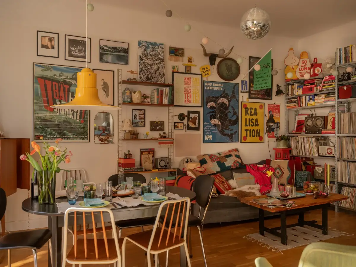 An Eclectic Family Apartment with a Private Patio Terrace 2 cozy-personal-1920s-family-apartment-stockholm-nordroom