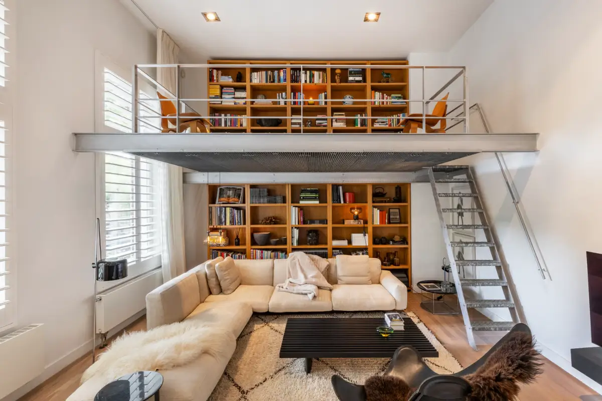 A Luxurious Amsterdam Duplex Apartment with Soaring Ceilings and a Private Garden 7 grand-amsterdam-duplex-apartment-small-garden