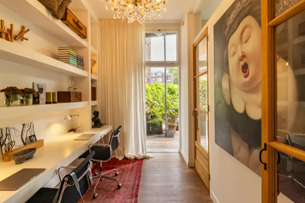 A Luxurious Amsterdam Duplex Apartment with Soaring Ceilings and a Private Garden 26 grand-amsterdam-duplex-apartment-small-garden
