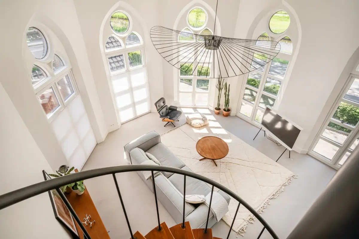 A 19th-Century Neo-Gothic Church is Transformed into a Modern Home 32 neo-gothic-19th-century-church-conversion-netherlands-nordroom
