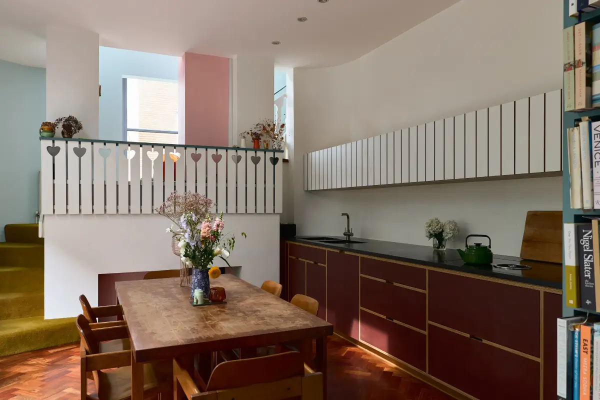 An Abundance of Color in a Unique and Playful London House 7 playful-colorful-architect-designed-blue-house-london
