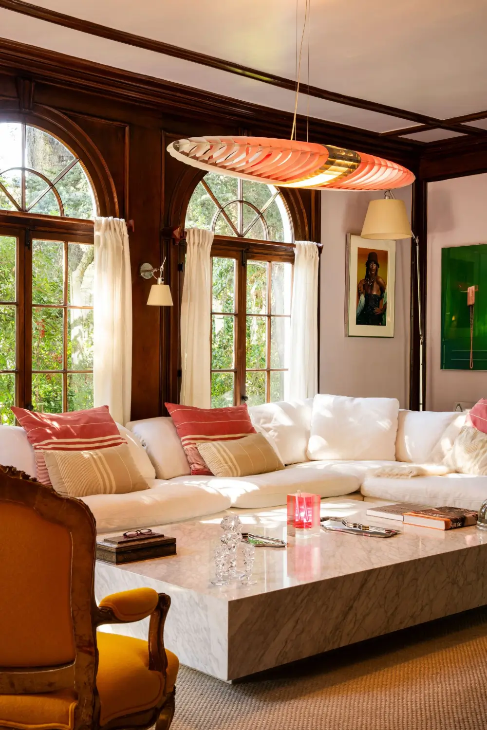 A Grand Entry Foyer with a Painted Ceiling in a Mediterranean-Style LA Home 6 1920s-Mediterranean Revival-villa-los-angeles