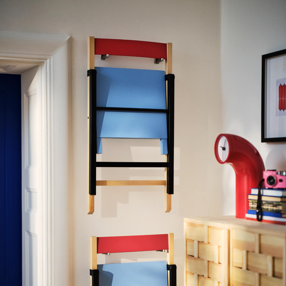 IKEA PS 2026: 44 Products with Playful Functionality (Full Collection) 28 IKEA-PS-2026-folding-chairs-on-wall-nordroom
