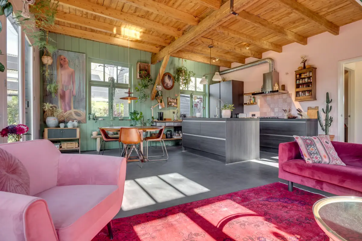 A Colorful, Bohemian Home in a Former Military Barracks near Utrecht 5 colorful-bohemian-interiors-converted-military-barracks-netherlands-nordroom