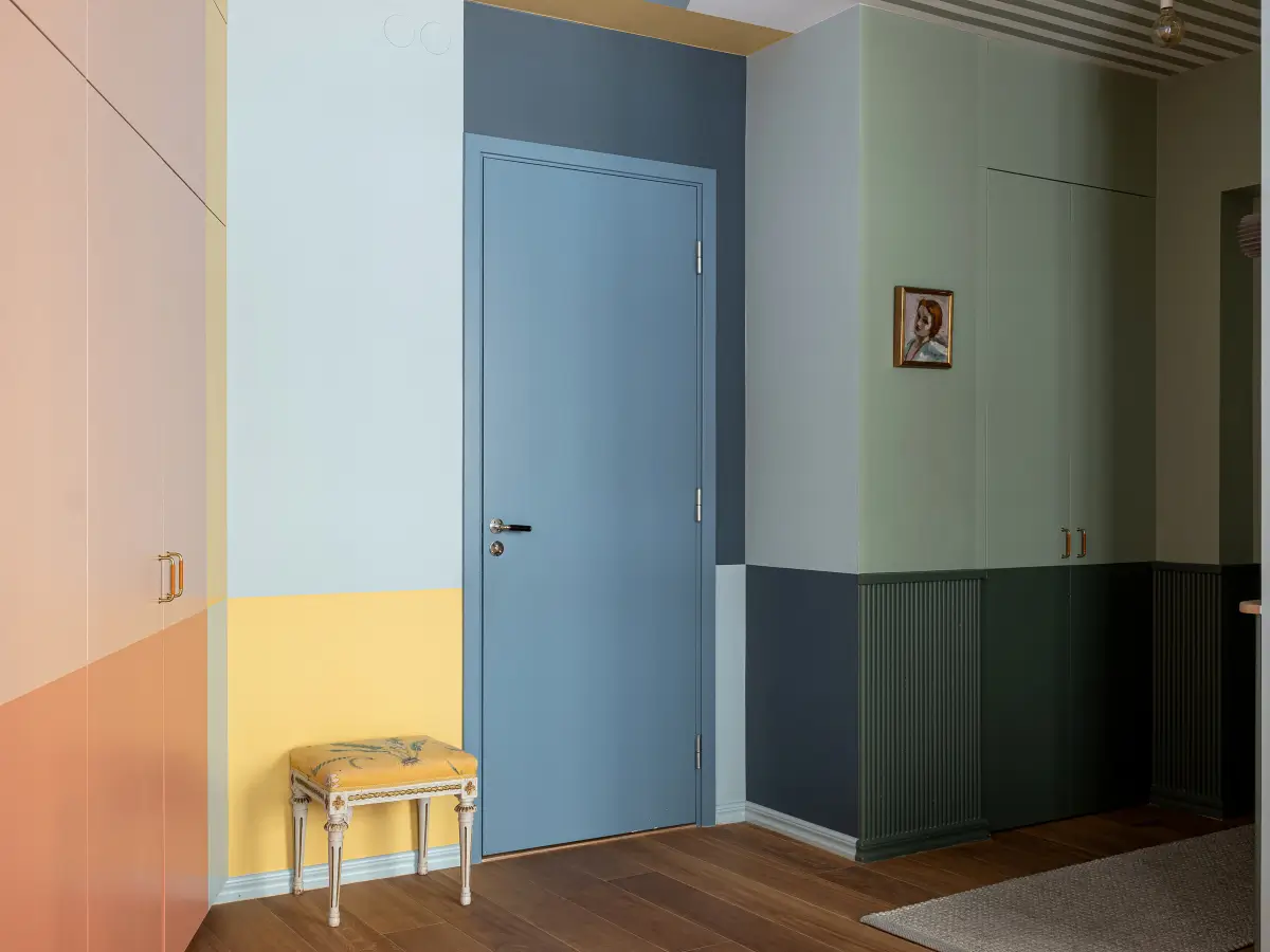 Striped Ceilings and Color-Blocking Walls in a Stockholm Apartment 21 colorful-ground-floor-apartment-private-terrace-stockholm-nordroom