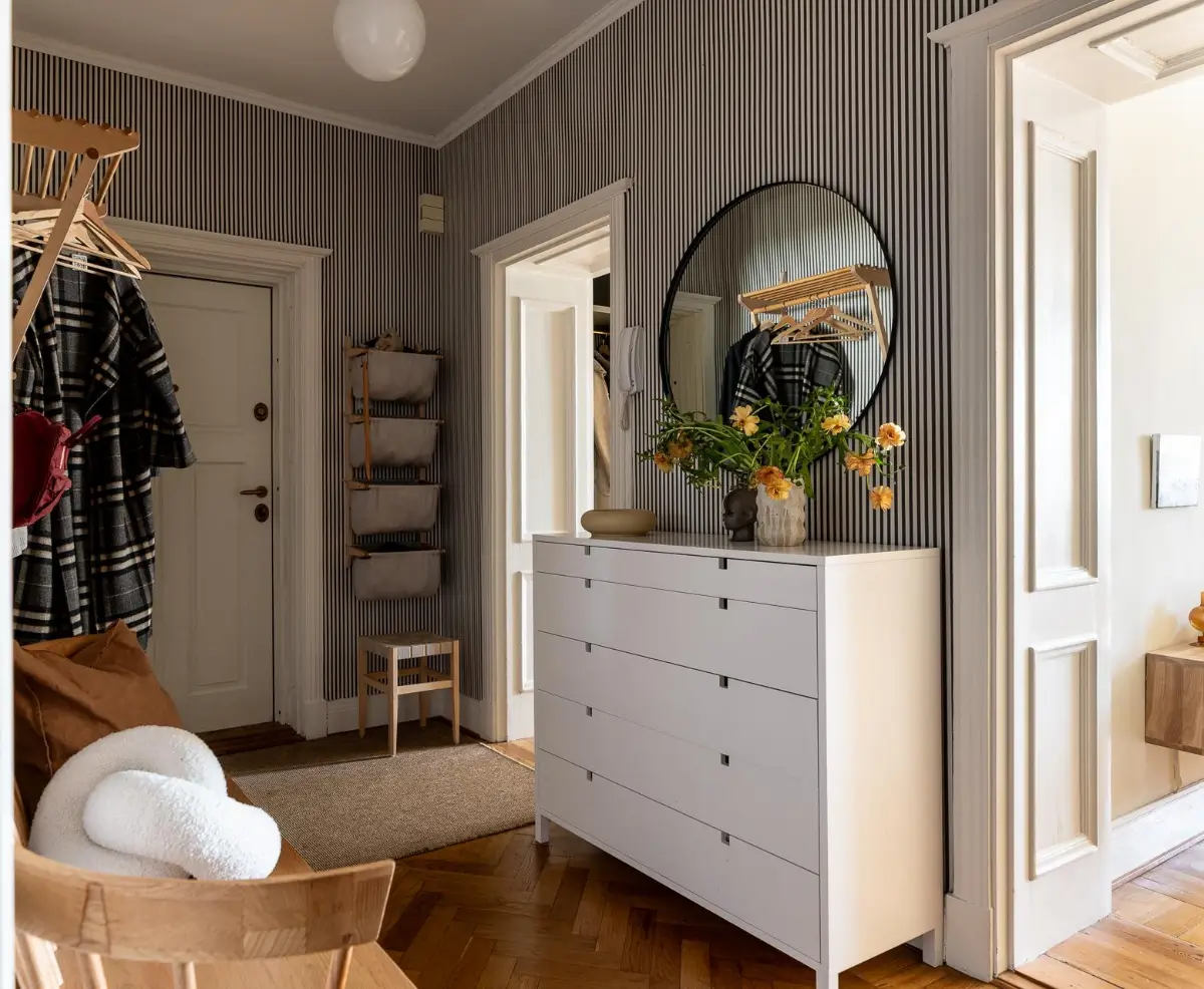 Striped Wallpaper and 1930s Character in a Swedish Apartment 36 cozy-ground-floor-apartment-striped-wallpaper-nordroom