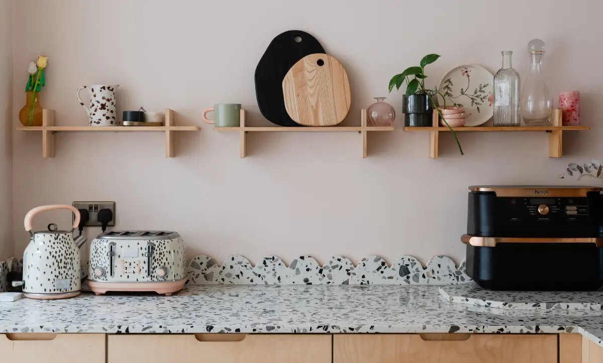 Terrazzo and a Soft Peach and Sage Green Palette in an Art Deco-Inspired London Home 16 colorful-extended-family-home-london