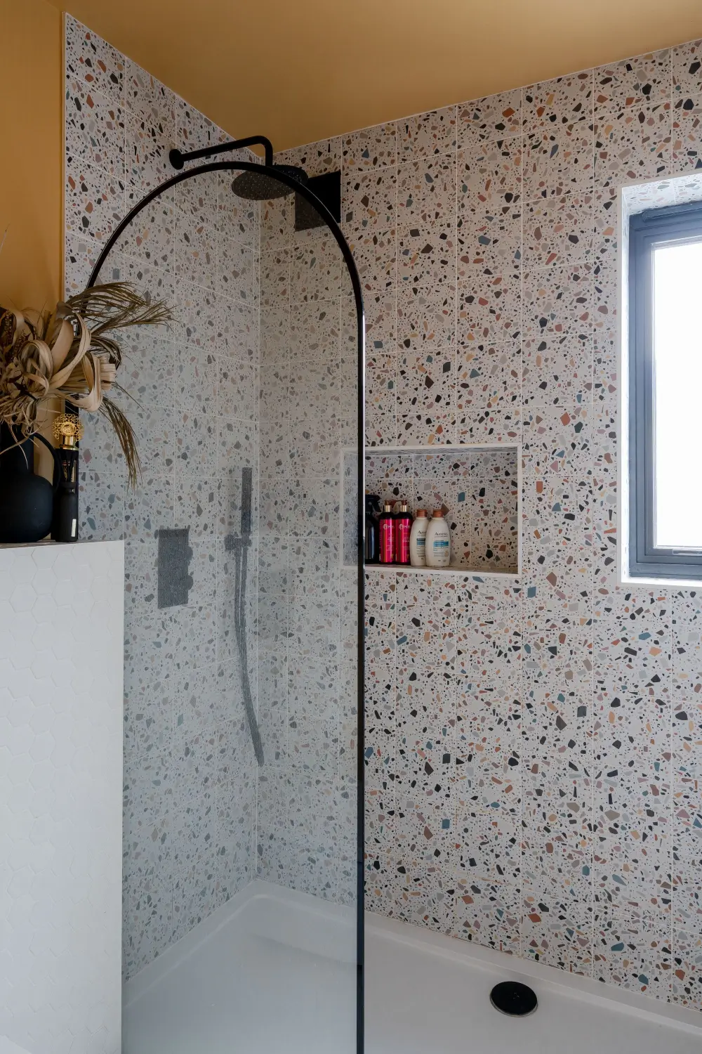 Terrazzo and a Soft Peach and Sage Green Palette in an Art Deco-Inspired London Home 23 colorful-extended-family-home-london