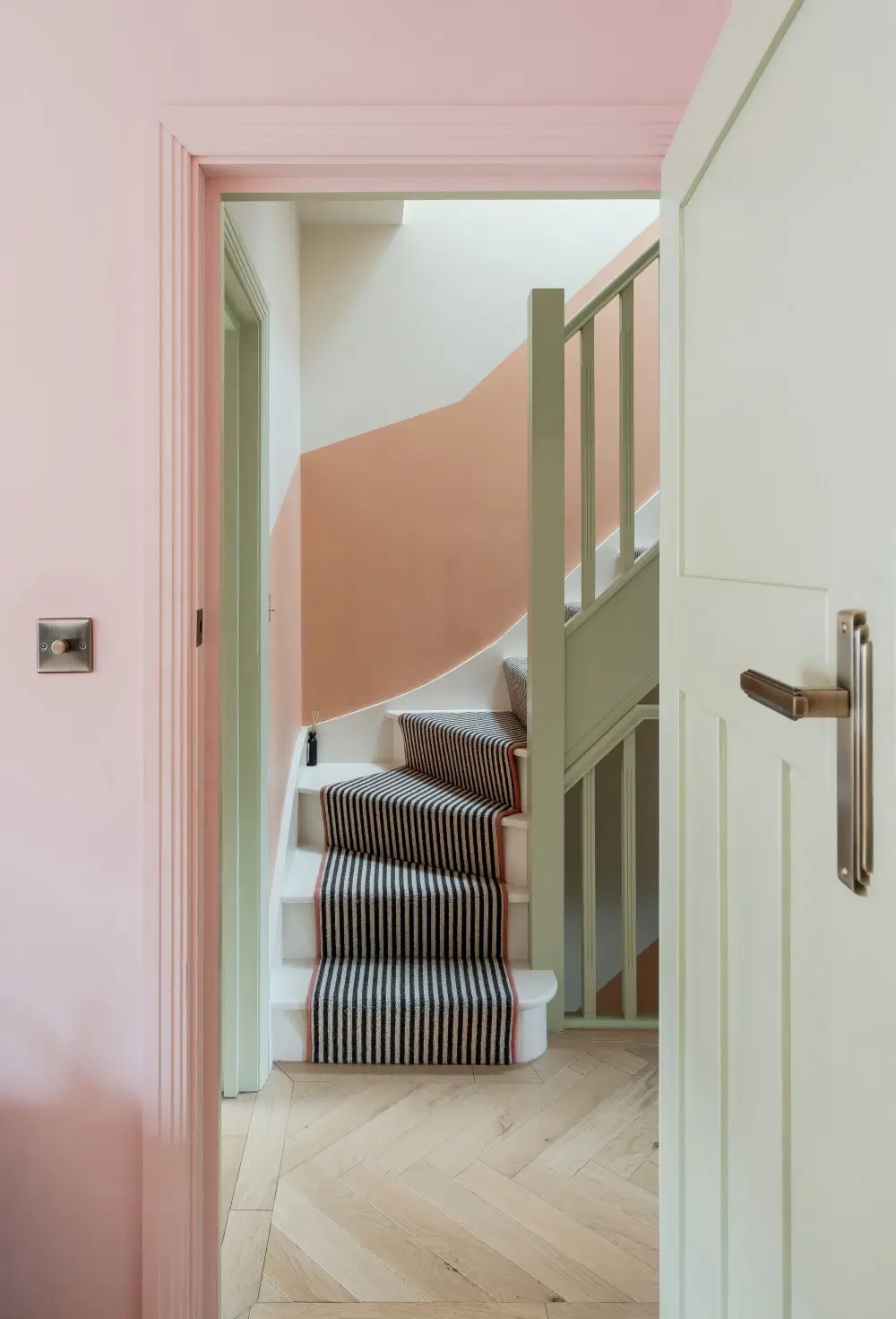 Terrazzo and a Soft Peach and Sage Green Palette in an Art Deco-Inspired London Home 33 colorful-extended-family-home-london