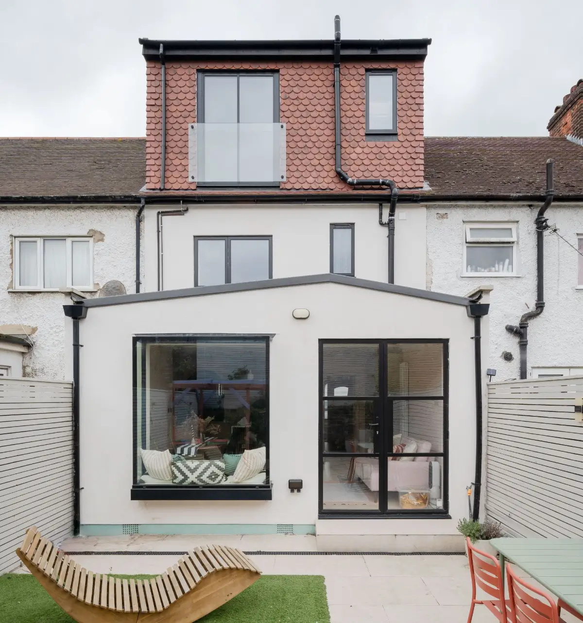 Terrazzo and a Soft Peach and Sage Green Palette in an Art Deco-Inspired London Home 42 colorful-extended-family-home-london
