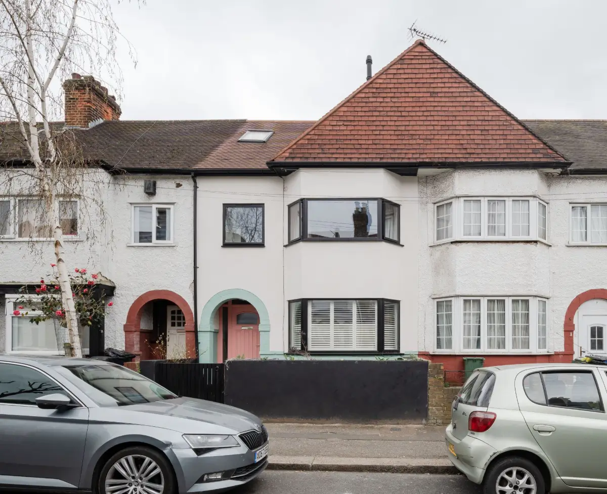 Terrazzo and a Soft Peach and Sage Green Palette in an Art Deco-Inspired London Home 44 colorful-extended-family-home-london