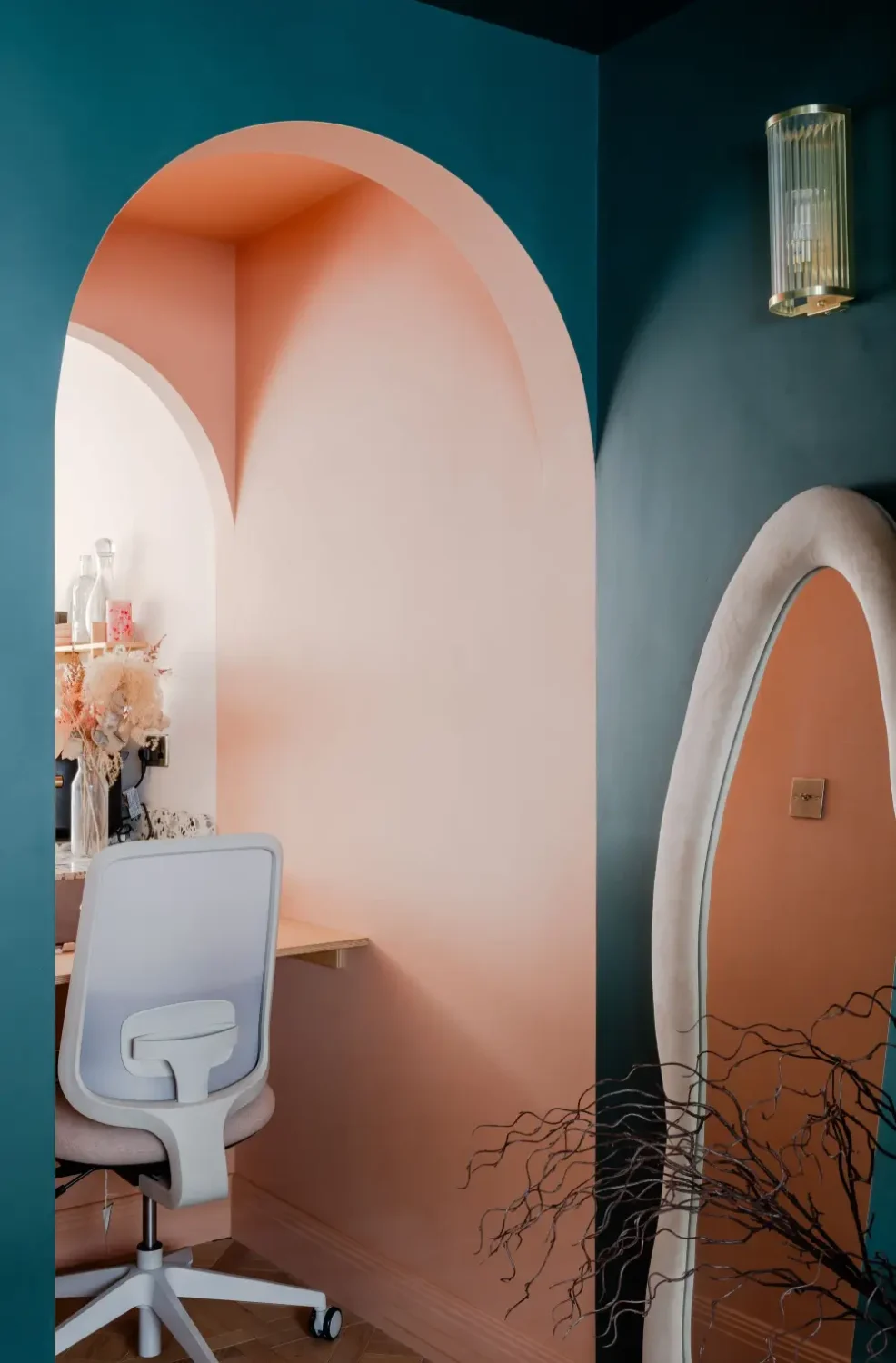 Terrazzo and a Soft Peach and Sage Green Palette in an Art Deco-Inspired London Home 6 colorful-extended-family-home-london