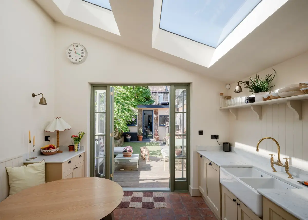 A Warm Family Home with a Light-Filled Kitchen Extension with Terracotta Tiles 17 light-filled-cozy-kitchen-extension-victorian-family-home-london