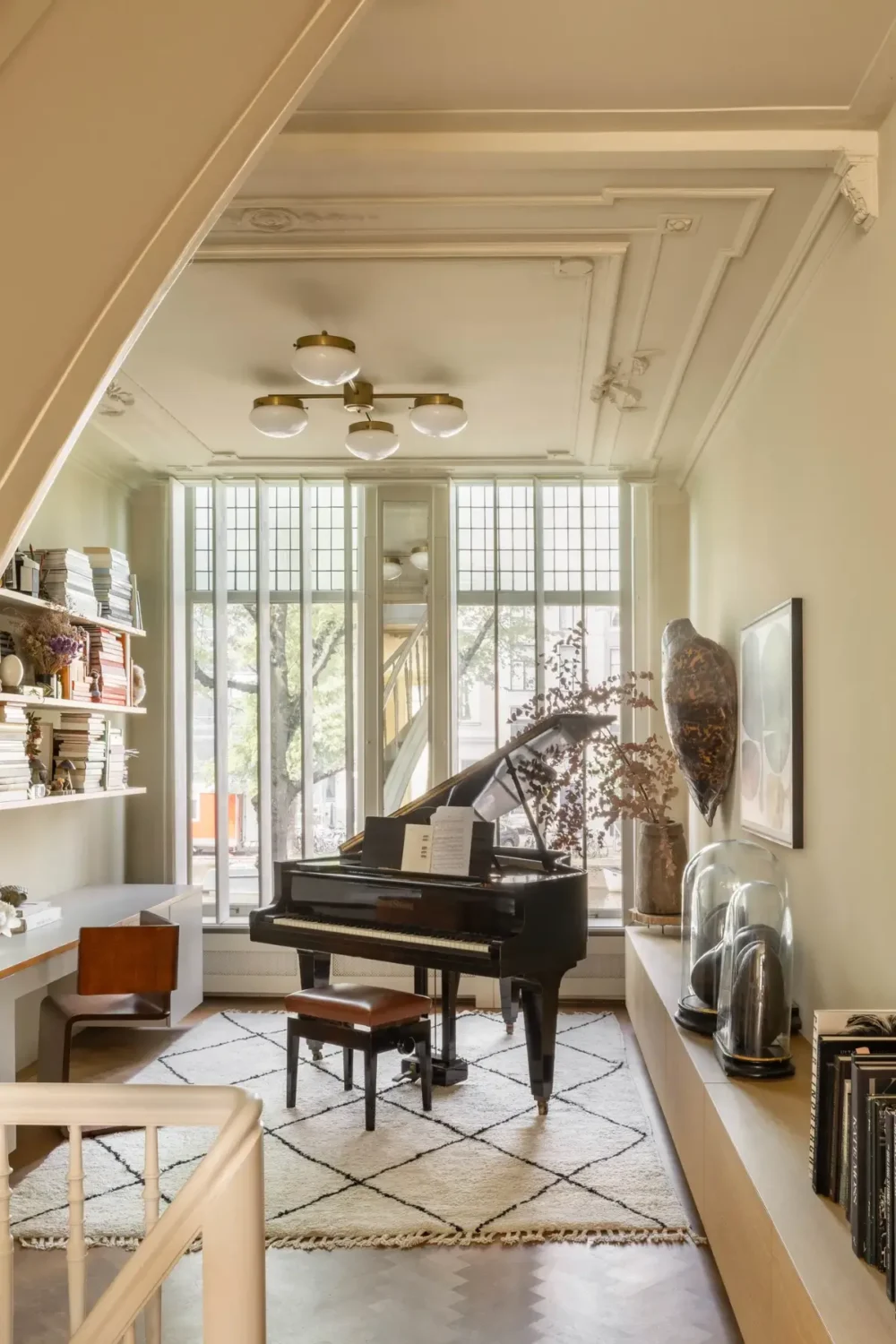 A Narrow Amsterdam Canal House with Warm, Luxurious Interiors and a Hidden Roof Terrace 16 narrow-17th-century-amsterdam-canal-house-family-home-nordroom
